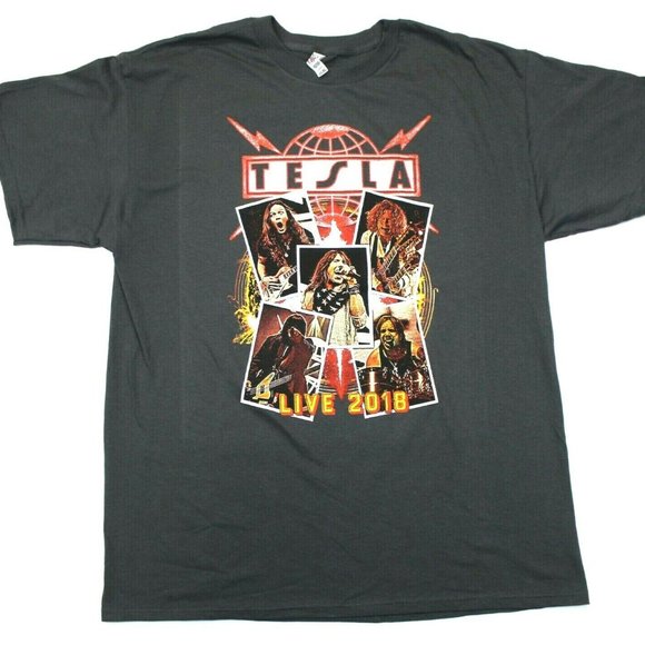 Tesla Live 2018 Tour Photo Tee - XL - Picture 1 of 5